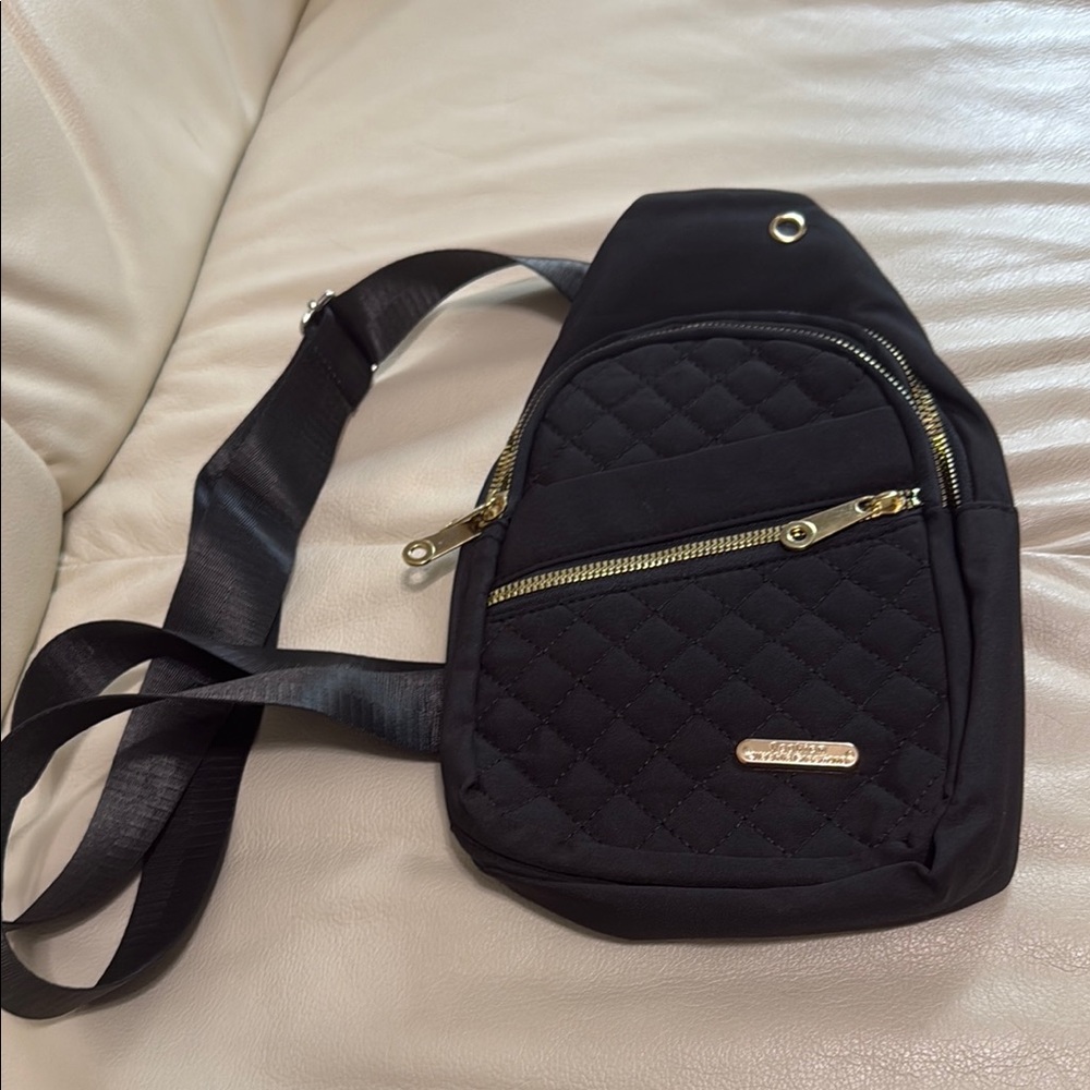 Black Quilted Crossbody Bag by Fashion Creations - NEW & NEVER USED